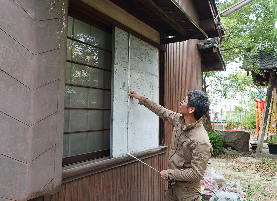 営業から施工まで一貫作業